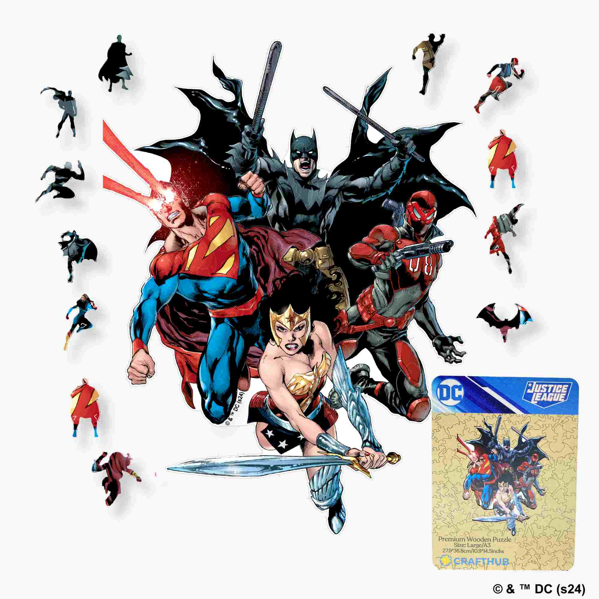 Justice League Wooden Jigsaw Puzzle