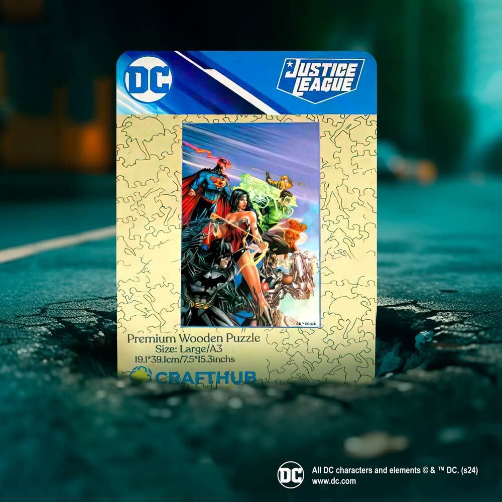 Justice League Hero Alliance Wooden Jigsaw Puzzle