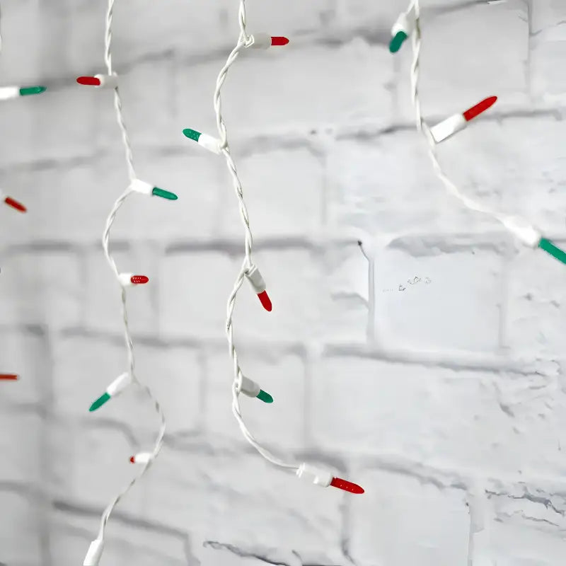 70 M5 Red, Green DreamSpark Slow Fade LED Icicle Lights