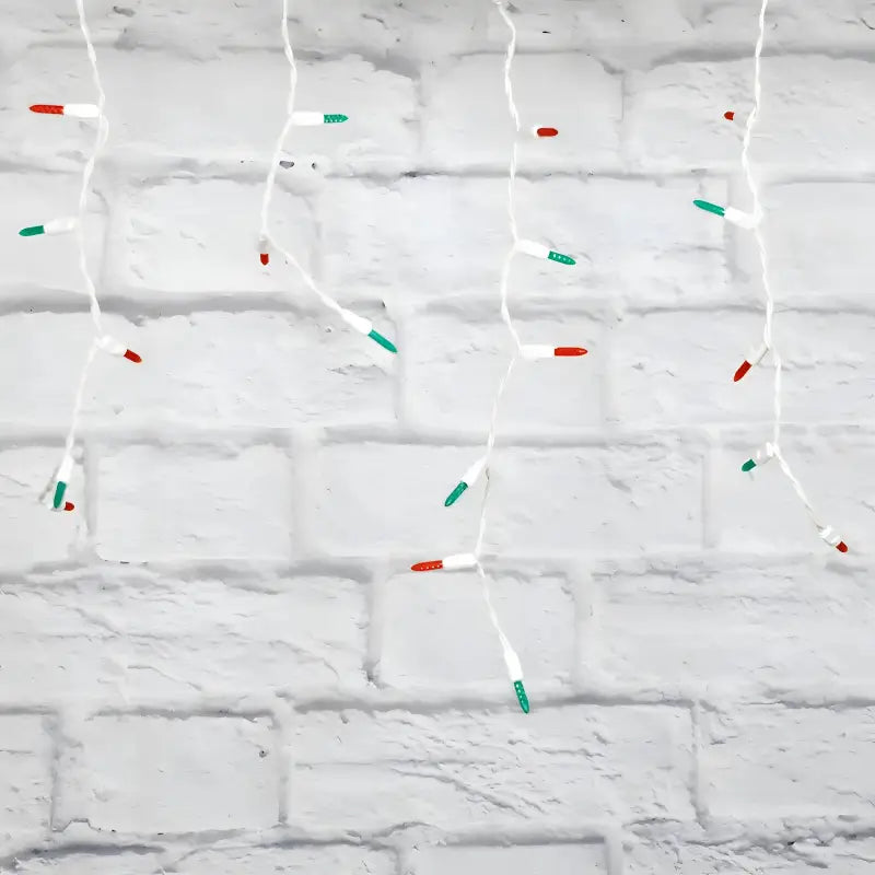 70 M5 Red, Green LED Icicle Lights