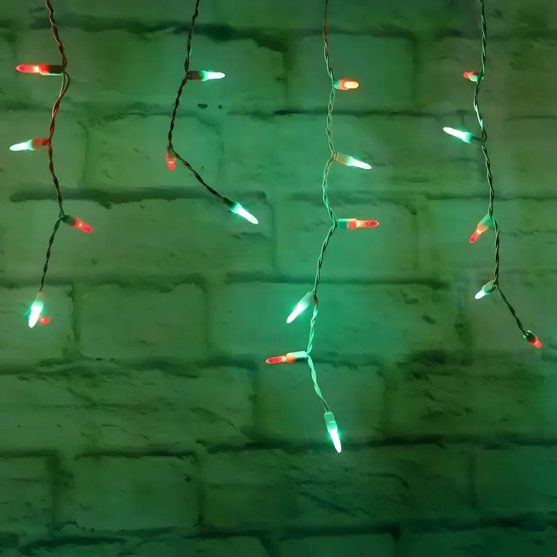 70 M5 Red, Green LED Icicle Lights