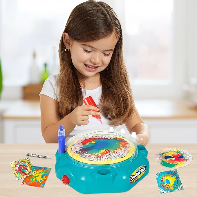 Creative Kids Spin Art Machine in Aqua Blue! Top Rated for Quality and Ease of use!