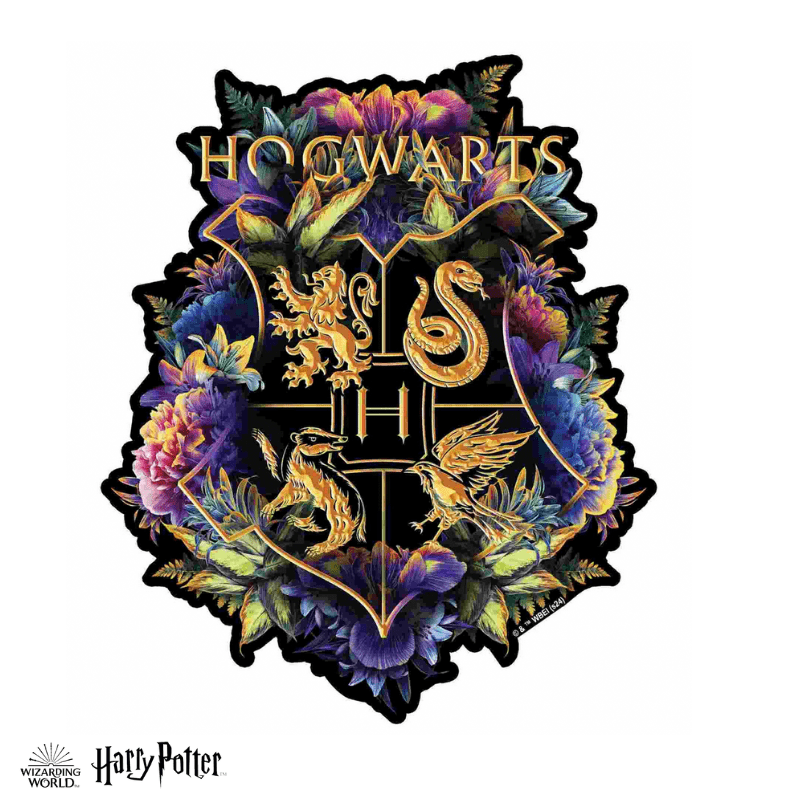 Harry Potter - Hogwarts Crest - Fine Oddities Wooden Jigsaw Puzzle