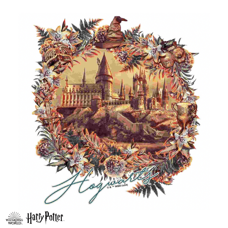 Harry Potter - Hogwarts Castle - Utilitarian Romance Wooden Jigsaw Puzzle