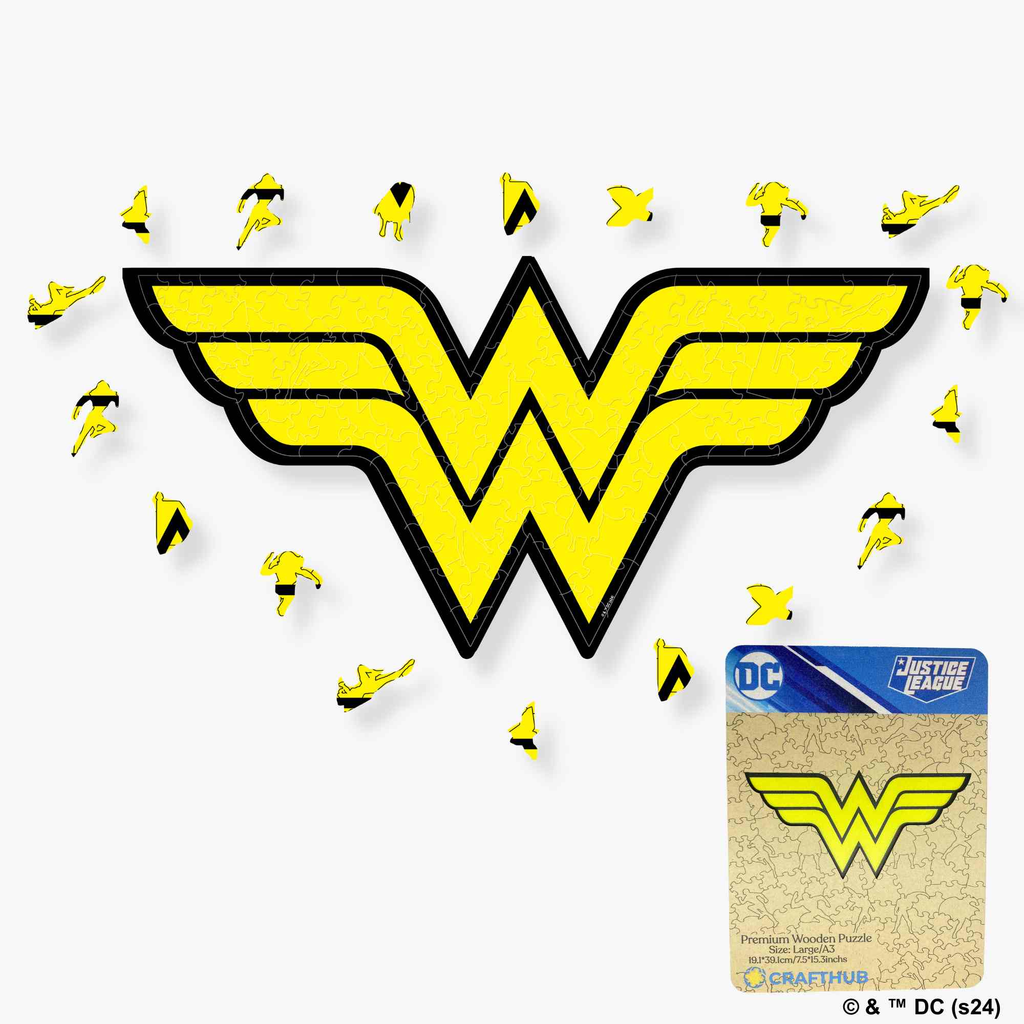 Wonder Women Logo Wooden Jigsaw Puzzle