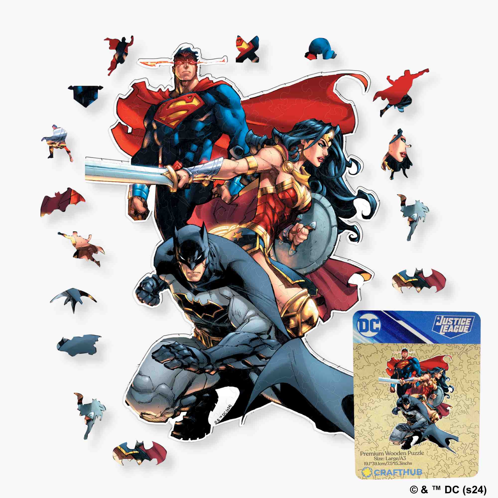 Justice League United Wooden Jigsaw Puzzle