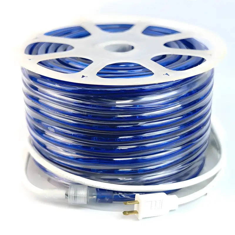 150' Blue LED Rope Light, 2 Wire 1/2", 120 Volt