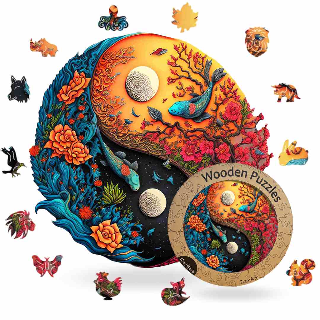 Sea Life Yin Yang - Jigsaw Puzzle