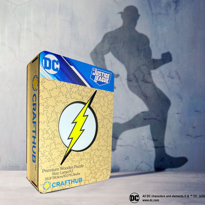 The Flash Logo Wooden Jigsaw Puzzle