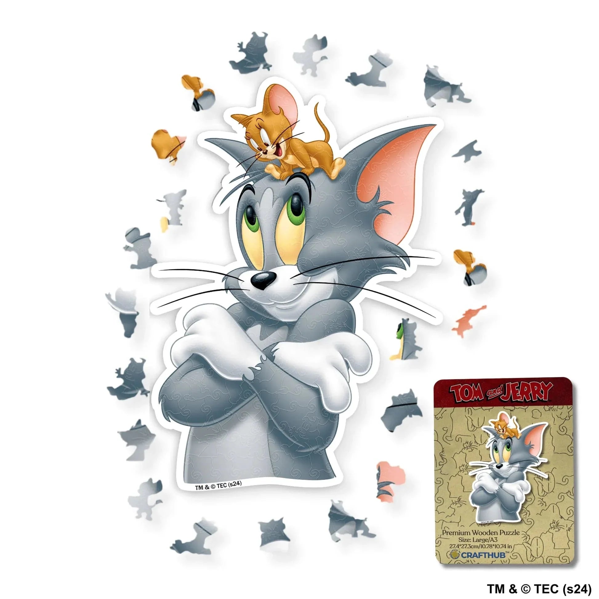 Tom & Jerry United Wooden Jigsaw Puzzle