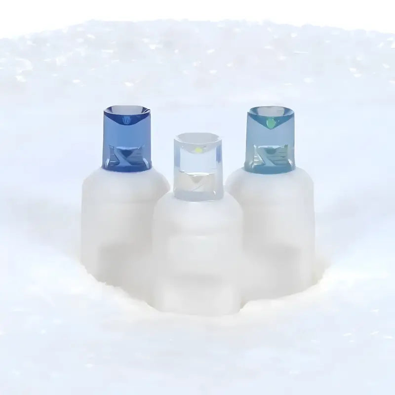 50 5mm ColorSplash Arctic Blue, Cool White, Teal LED Christmas Lights, 6" Spacing, White Wire