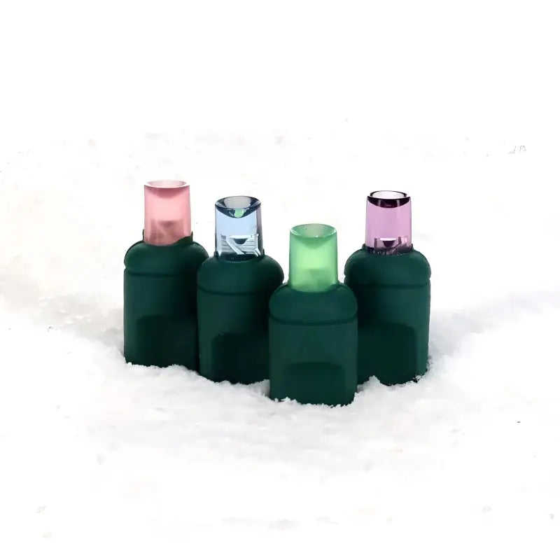 50 5mm ColorSplash Gingerbread Pink,Teal, Lime Green, Purple LED Christmas Lights, 6" Spacing