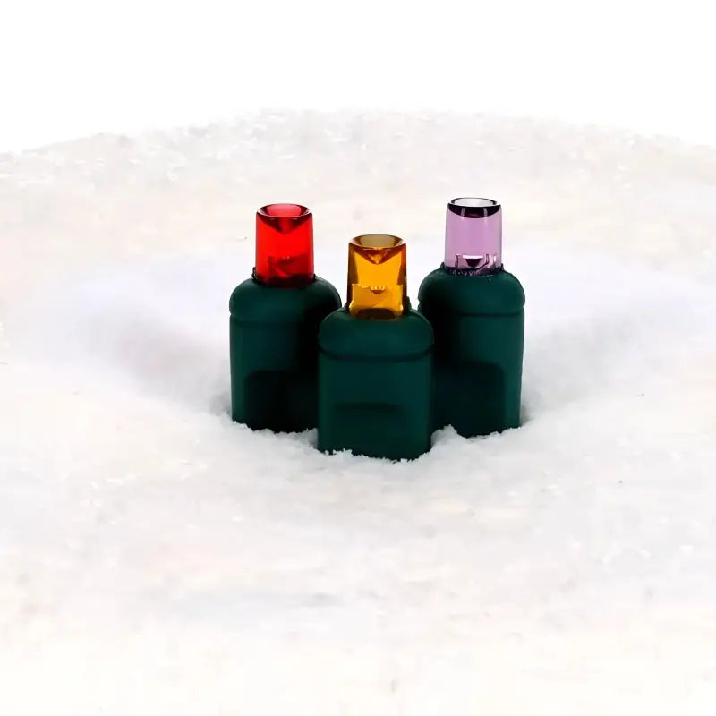 50 5mm ColorSplash Victorian Red, Orange, Purple LED Christmas Lights, 6" Spacing