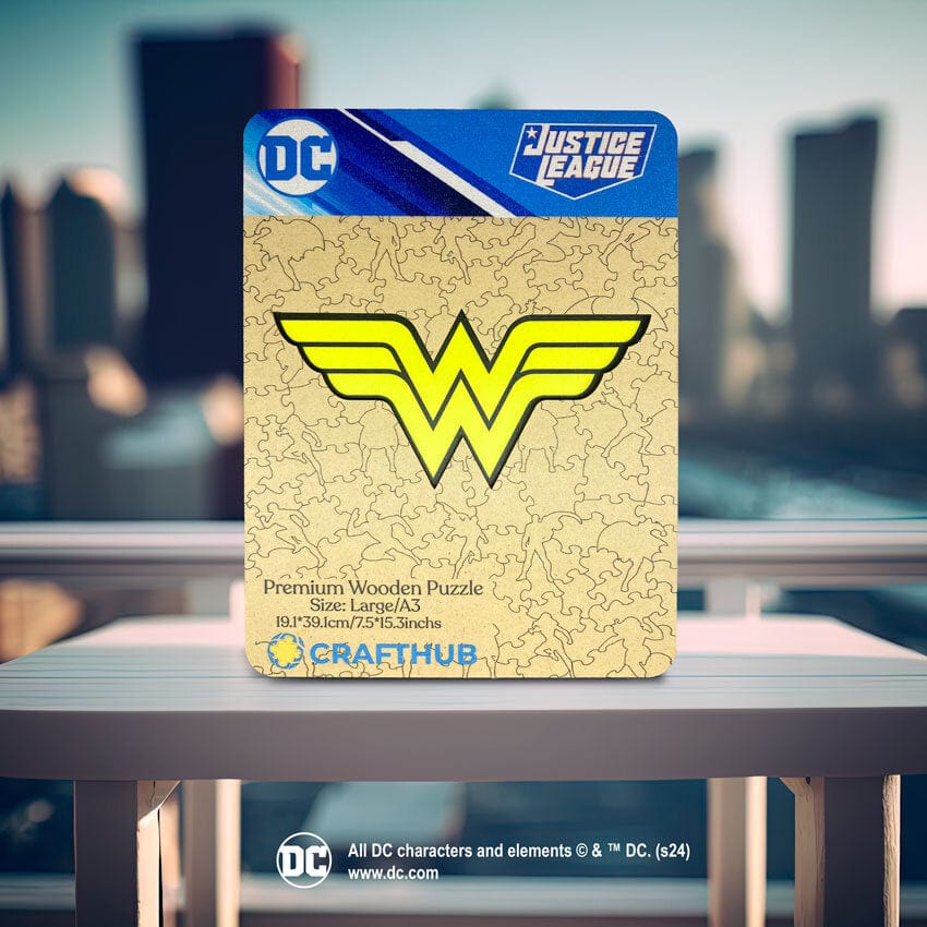 Wonder Women Logo Wooden Jigsaw Puzzle