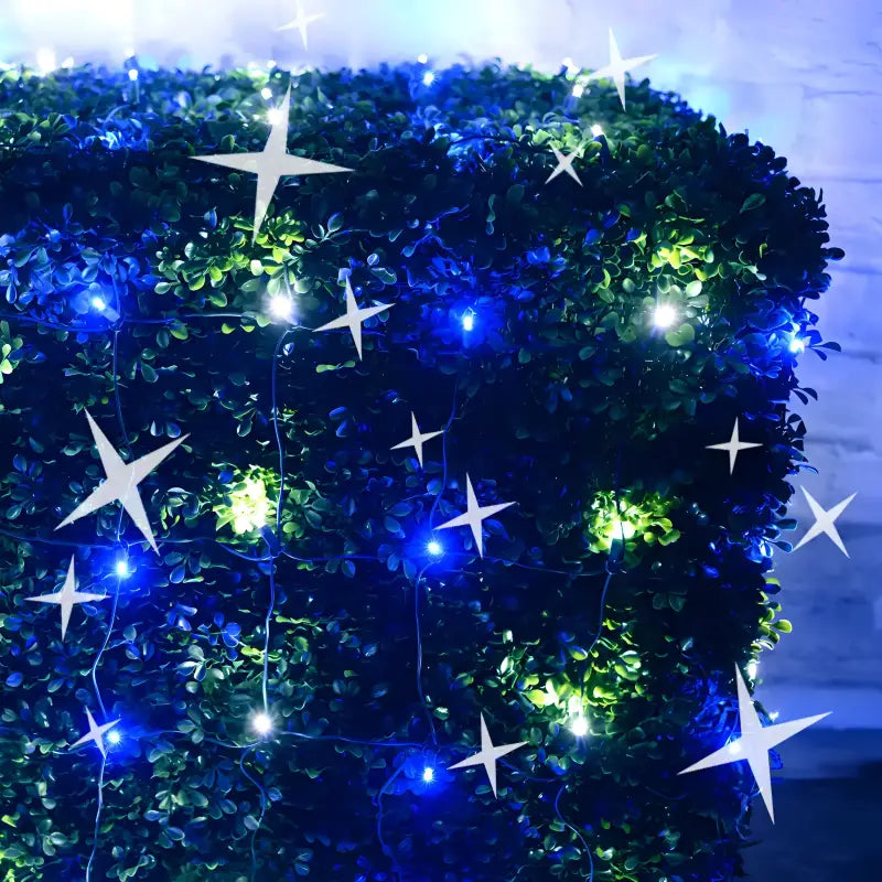5mm 4' x 6' Blue, Cool White DreamSpark Smooth Fade LED Net Lights