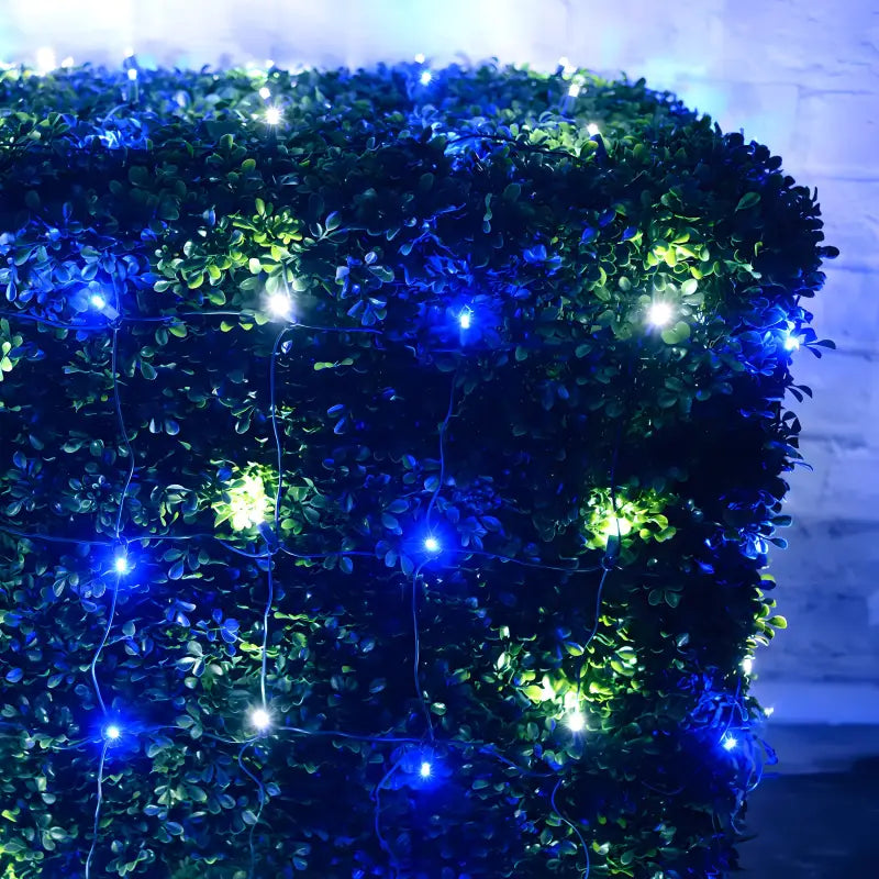5mm 4' x 6' Blue, Cool White LED Net Lights