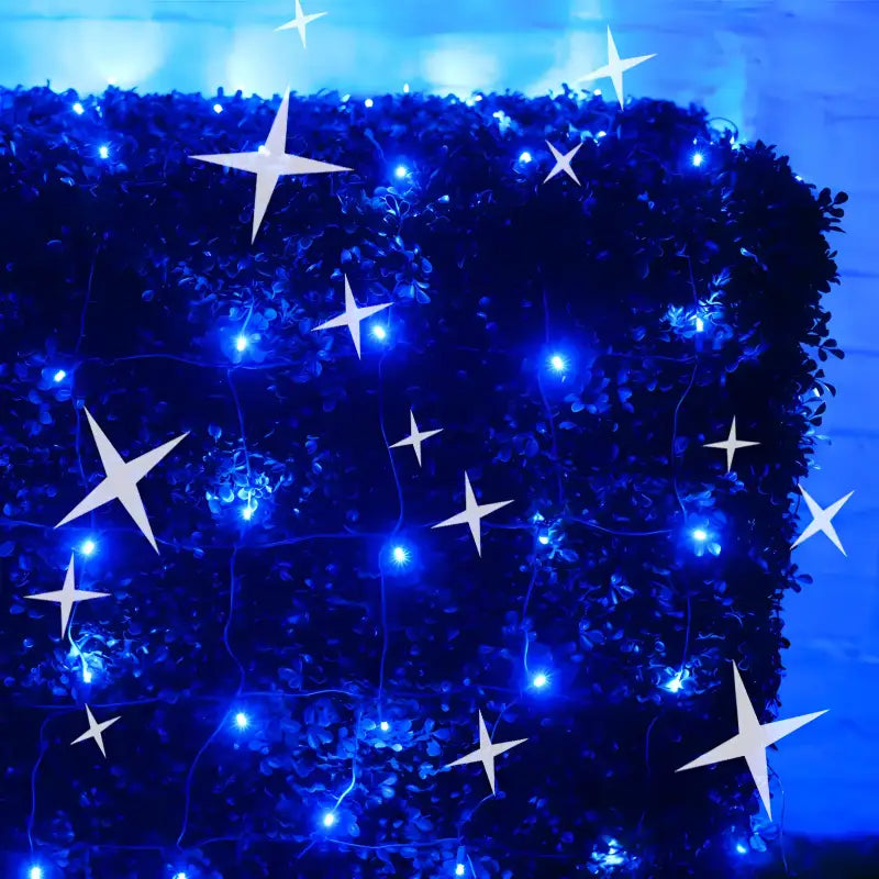 5mm 4' x 6' Blue DreamSpark Smooth Fade LED Net Lights