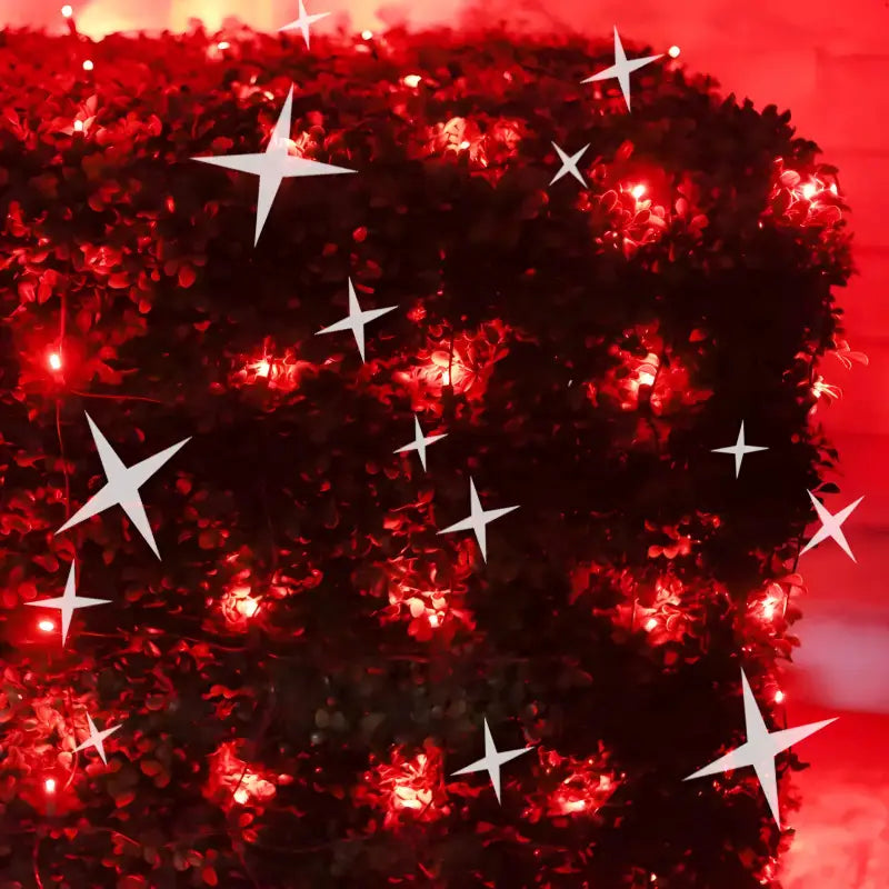 5mm 4' x 6' Red DreamSpark Smooth Fade LED Net Lights
