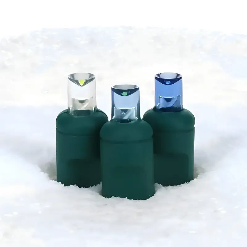 70 5mm Arctic Blue, Cool White, Teal DreamSpark Slow Fade LED Christmas Lights, 4" Spacing