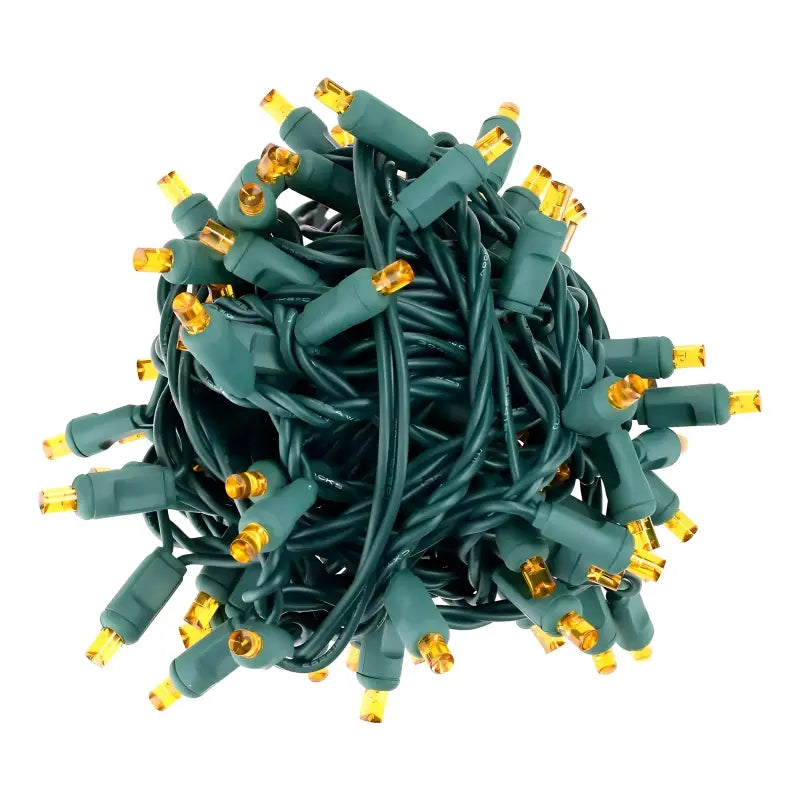 70 5mm Orange DreamSpark Slow Fade LED Christmas Lights, 4" Spacing