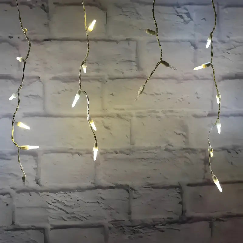 70 M5 Champagne Warm White, Pure White, Cool White DreamSpark Slow Fade LED Icicle Lights