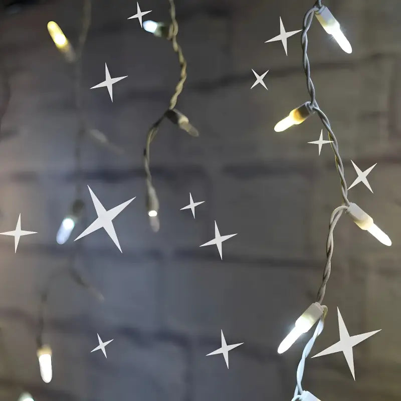 70 M5 Champagne Warm White, Pure White, Cool White DreamSpark Slow Fade LED Icicle Lights