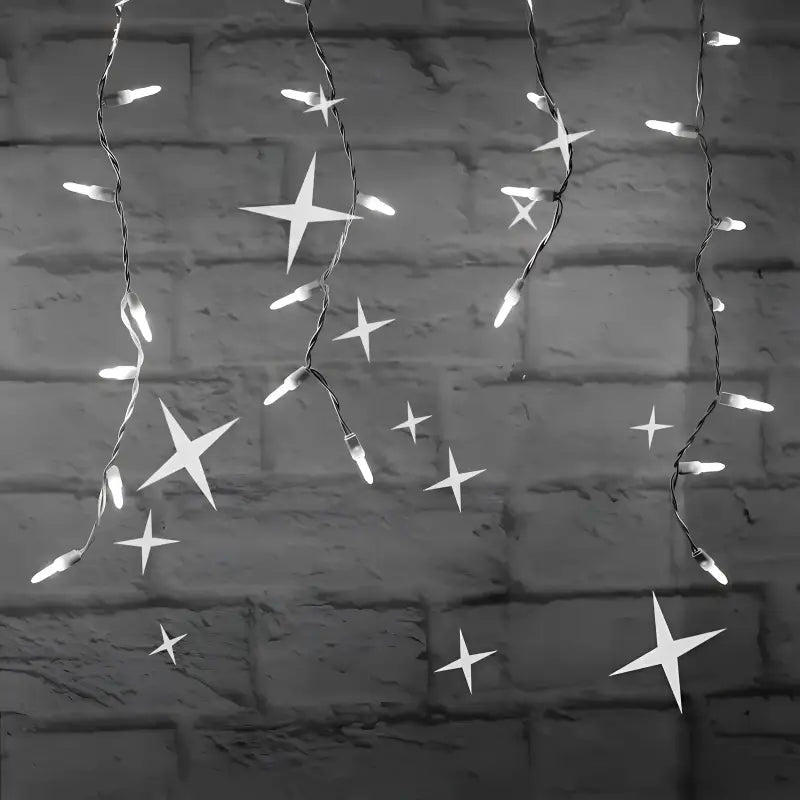 70 M5 Cool White Twinkle LED Icicle Lights
