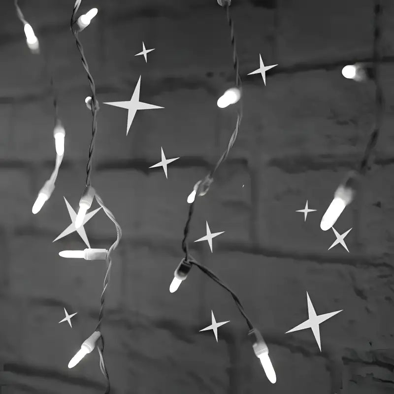 70 M5 Cool White Twinkle LED Icicle Lights