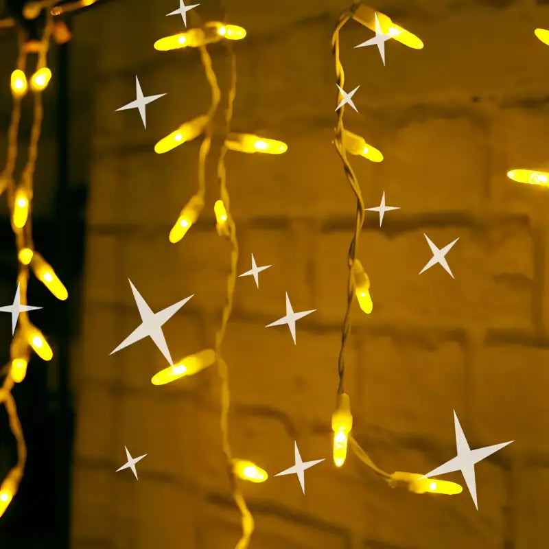 70 M5 Gold DreamSpark Slow Fade LED Icicle Lights