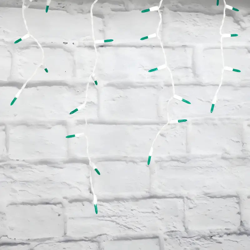 70 M5 Green DreamSpark Slow Fade LED Icicle Lights