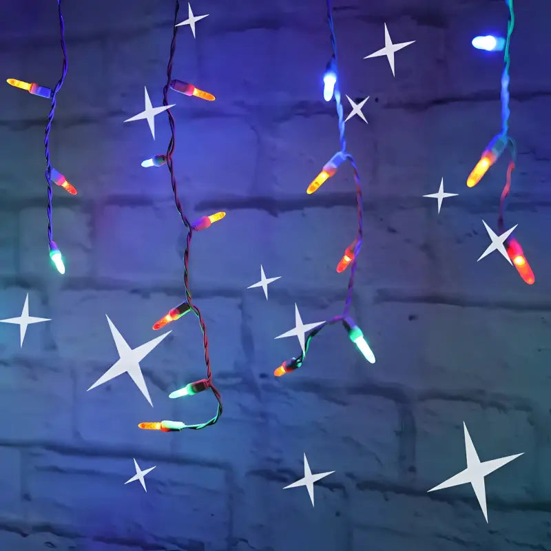 70 M5 Multicolor DreamSpark Slow Fade LED Icicle Lights
