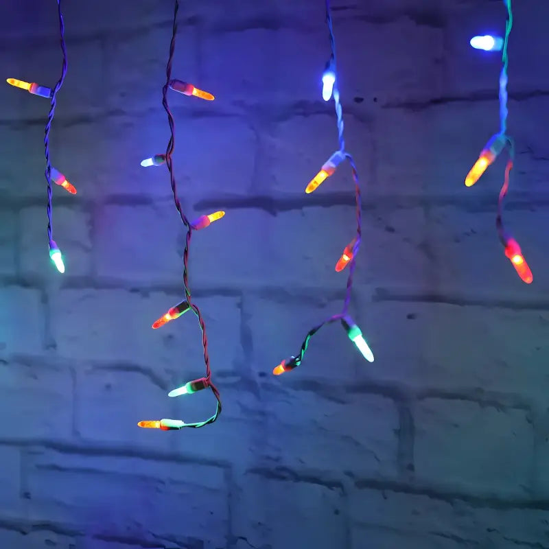 70 M5 Multicolor LED Icicle Lights