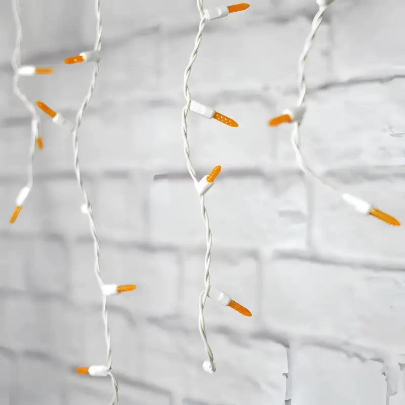 70 M5 Orange DreamSpark Slow Fade LED Icicle Lights