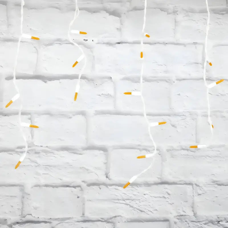 70 M5 Orange LED Icicle Lights