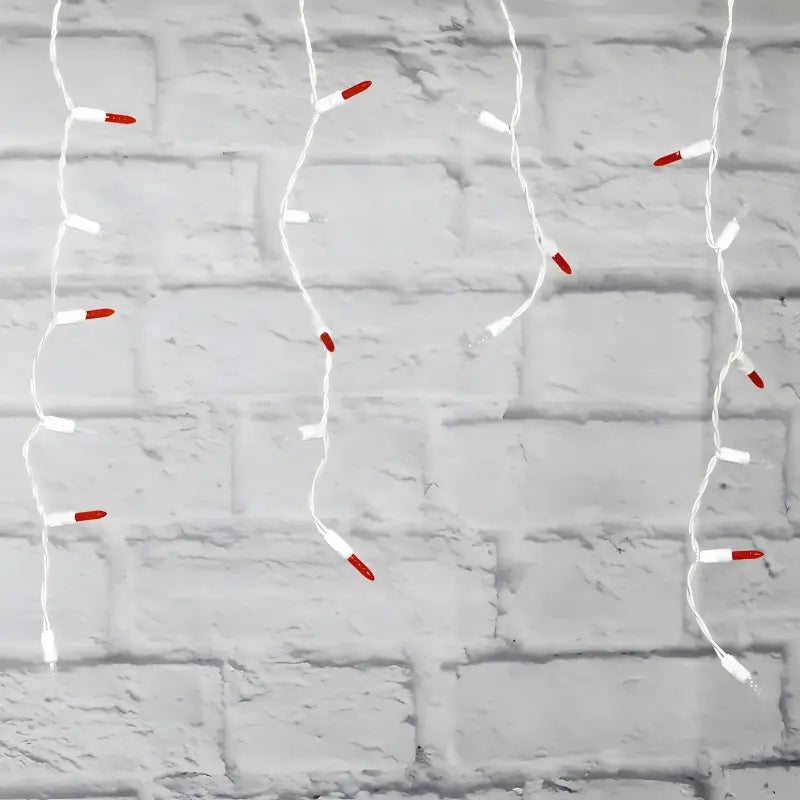 70 M5 Red, Cool White DreamSpark Slow Fade LED Icicle Lights