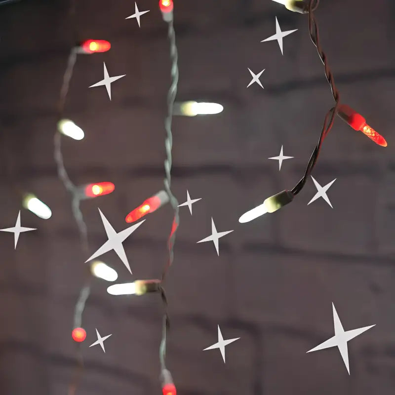 70 M5 Red, Cool White DreamSpark Slow Fade LED Icicle Lights