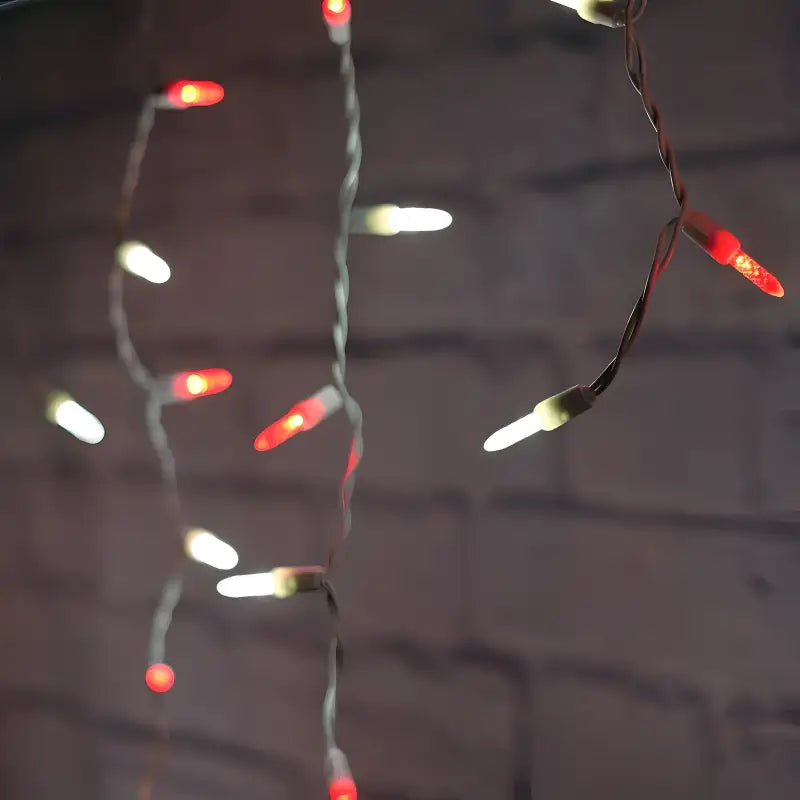 70 M5 Red, Cool White LED Icicle Lights