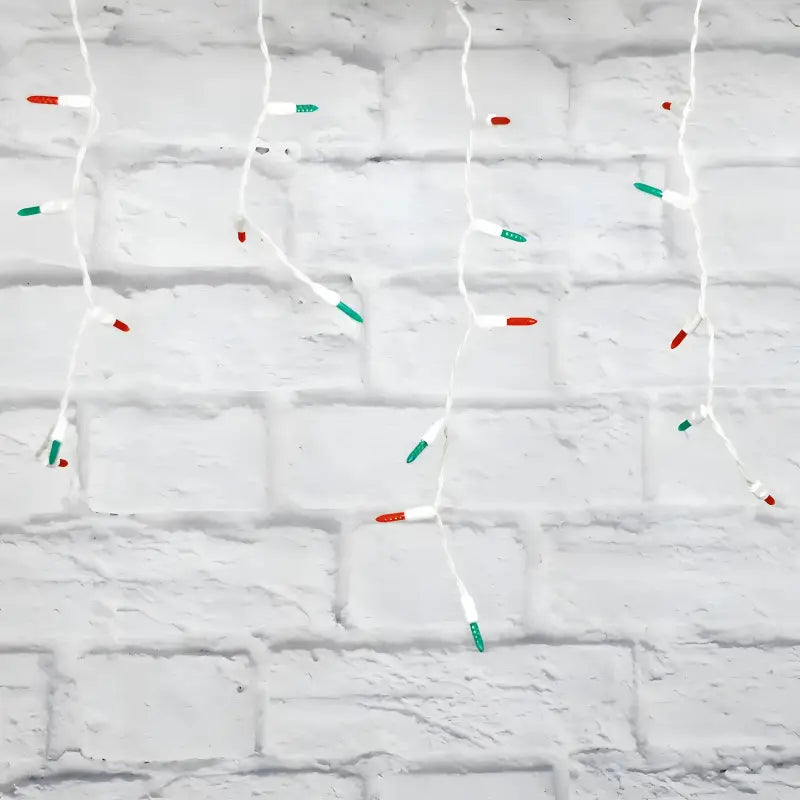 70 M5 Red, Green DreamSpark Slow Fade LED Icicle Lights