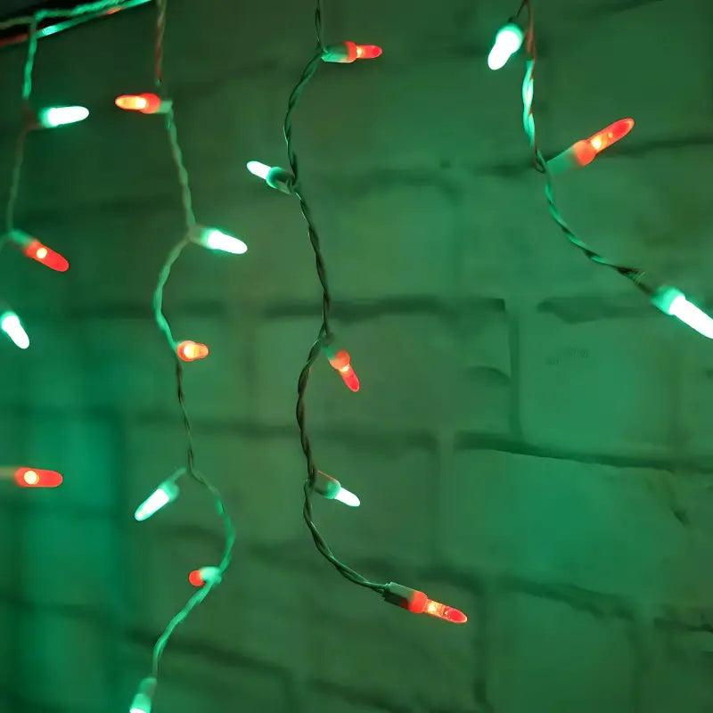 70 M5 Red, Green LED Icicle Lights