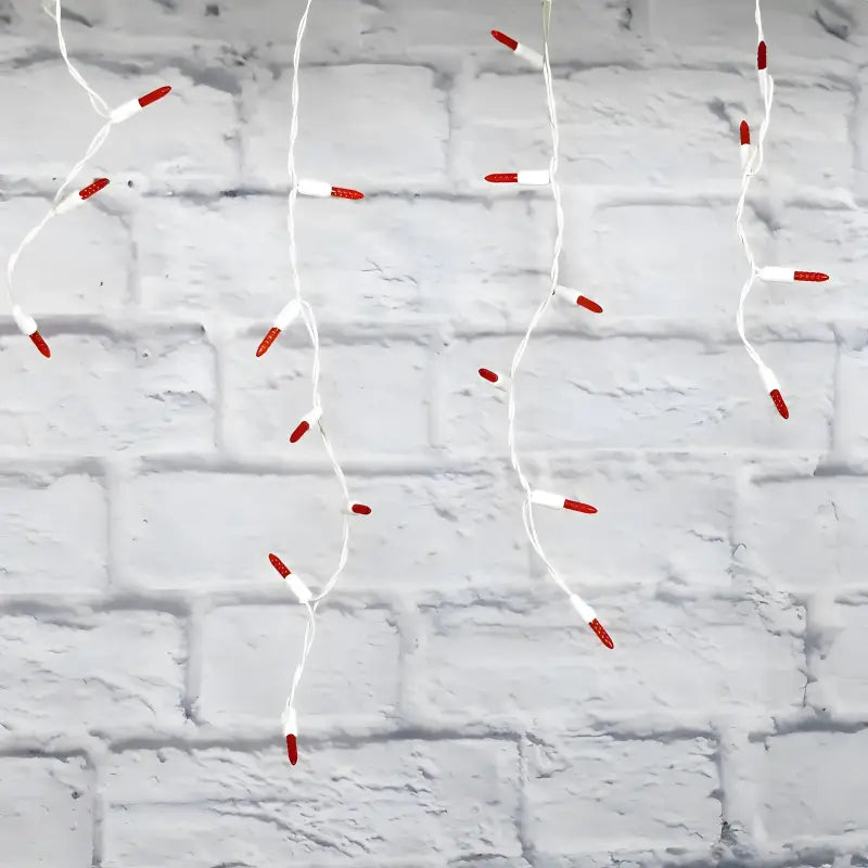 70 M5 Red LED Icicle Lights