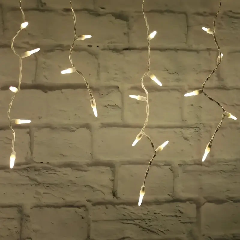 70 M5 Warm White LED Icicle Lights