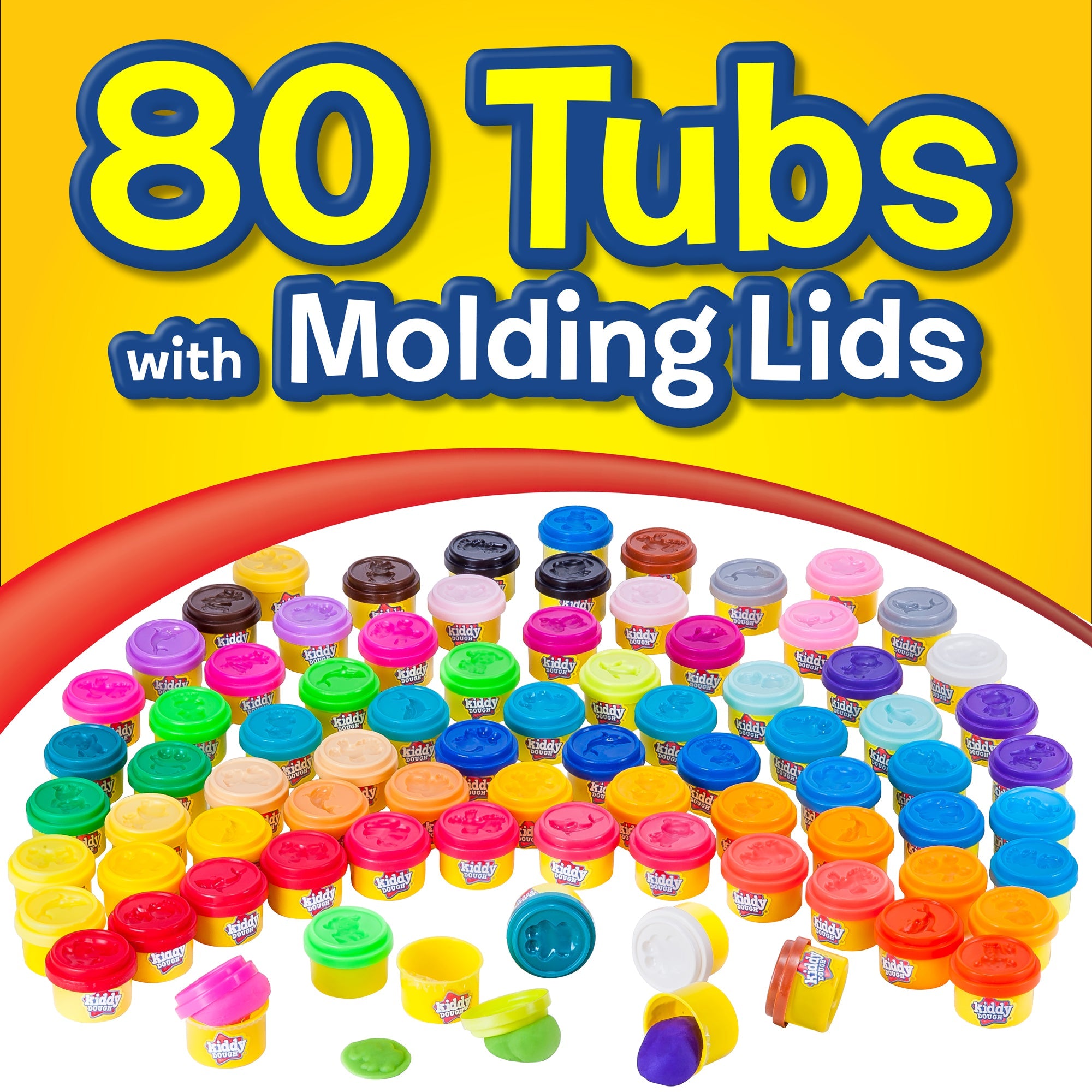 80 Pack Of Party Favors Play Dough - Bulk Party Pack