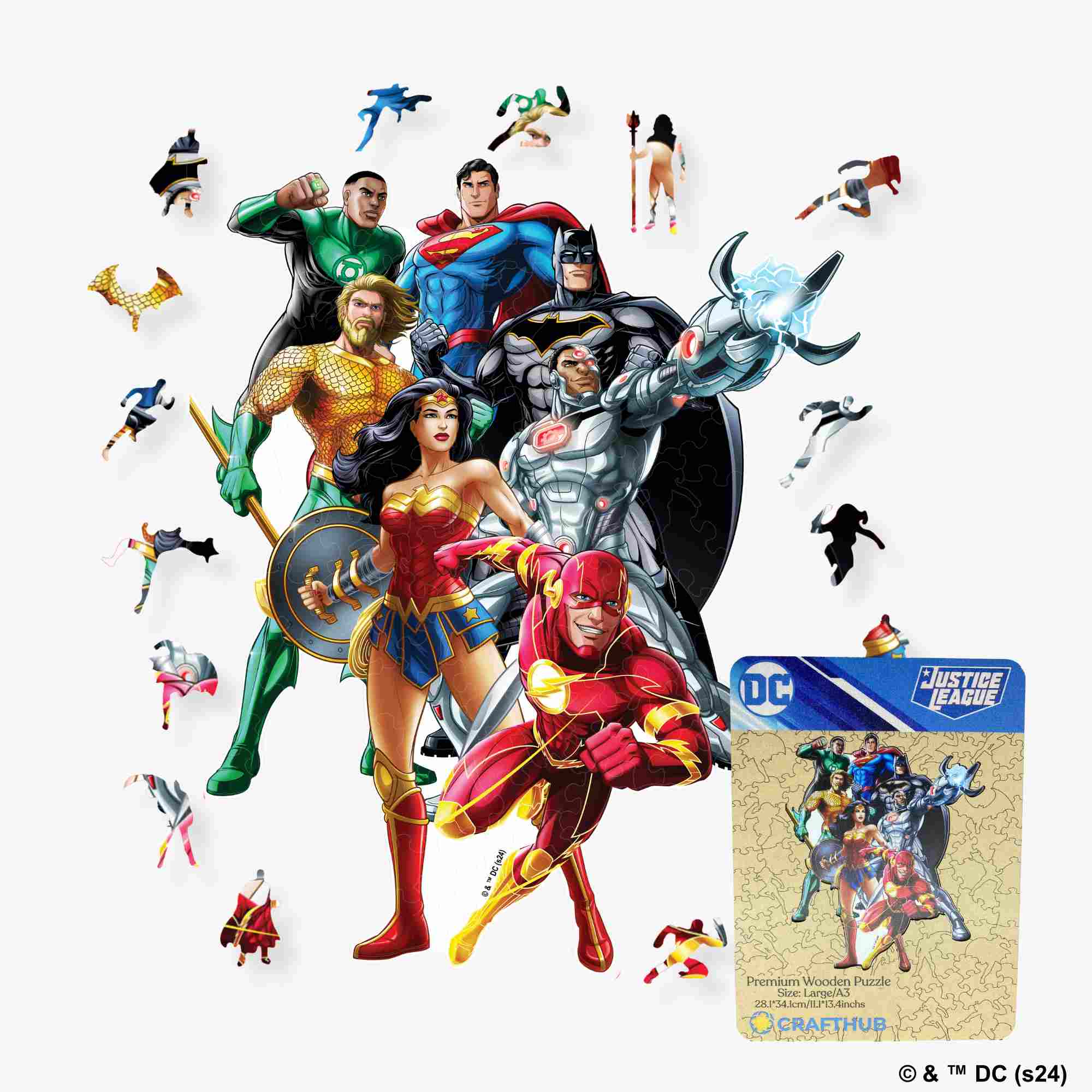 Justice League Legends Wooden Jigsaw Puzzle