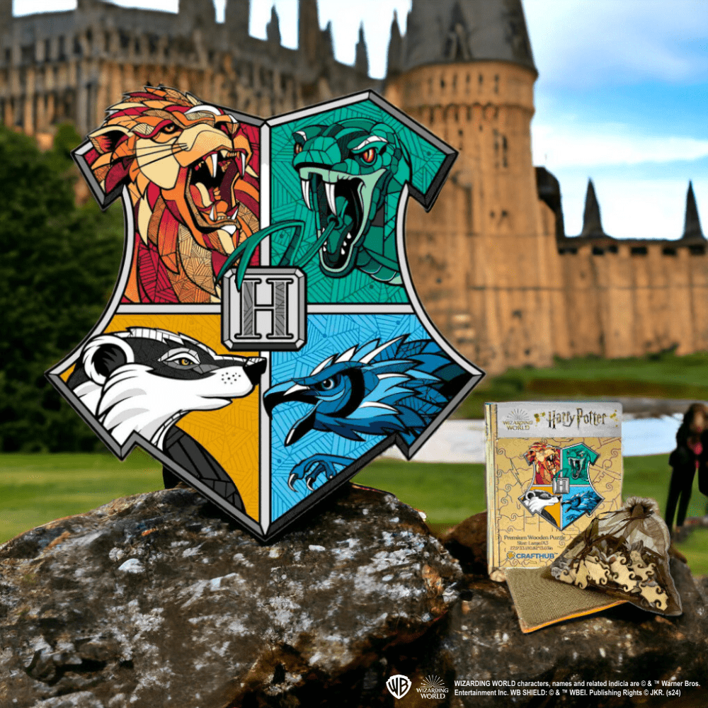 Harry Potter - Hogwarts House Prides Wooden Jigsaw Puzzle