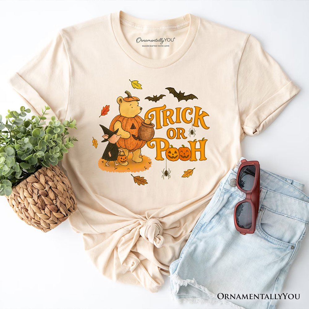Trick or Pooh T-Shirt, Vintage Halloween Costume Pooh Bear and Friends Tee