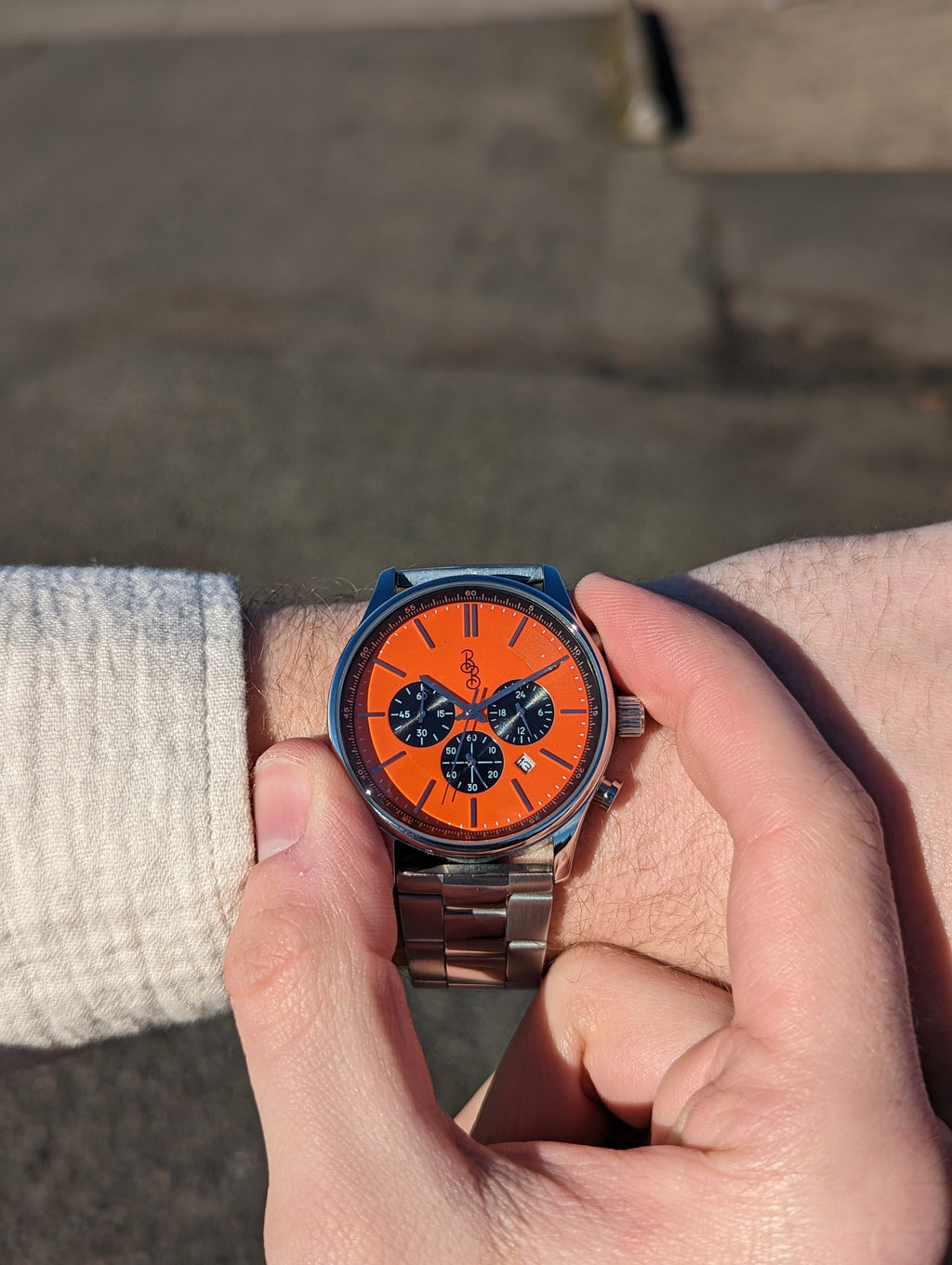 Orange and Black Chronograph