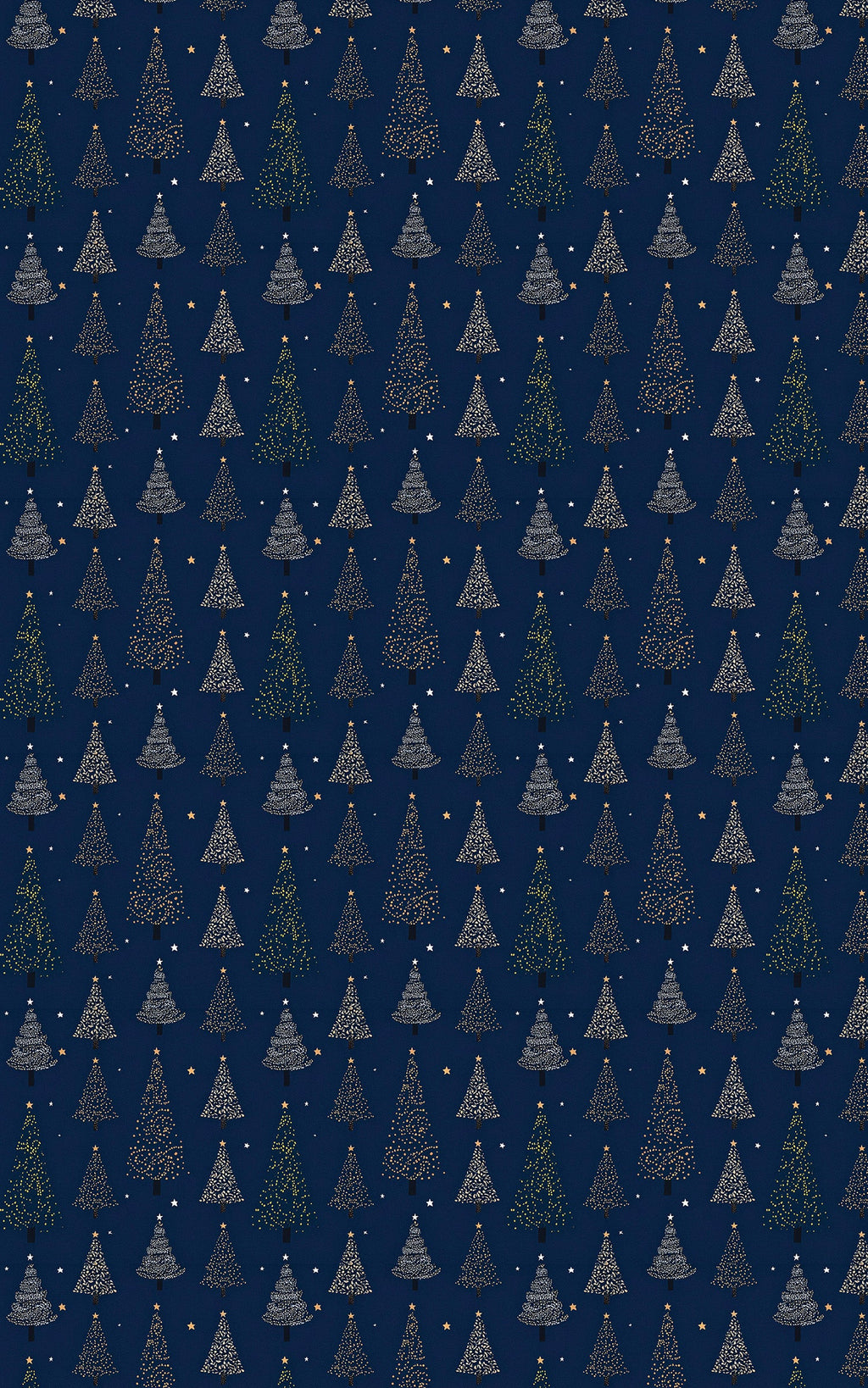 Night Christmas Trees