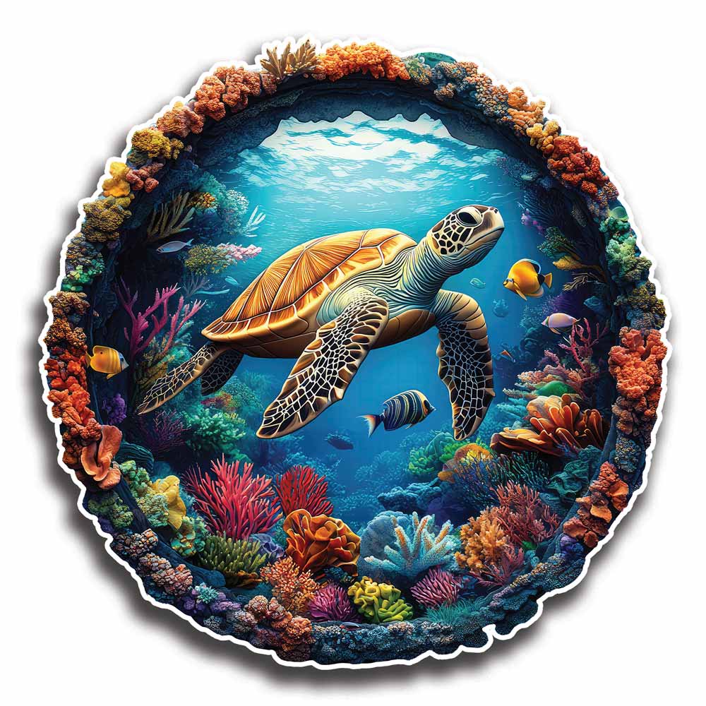 Coral Turtle - Jigsaw Puzzle