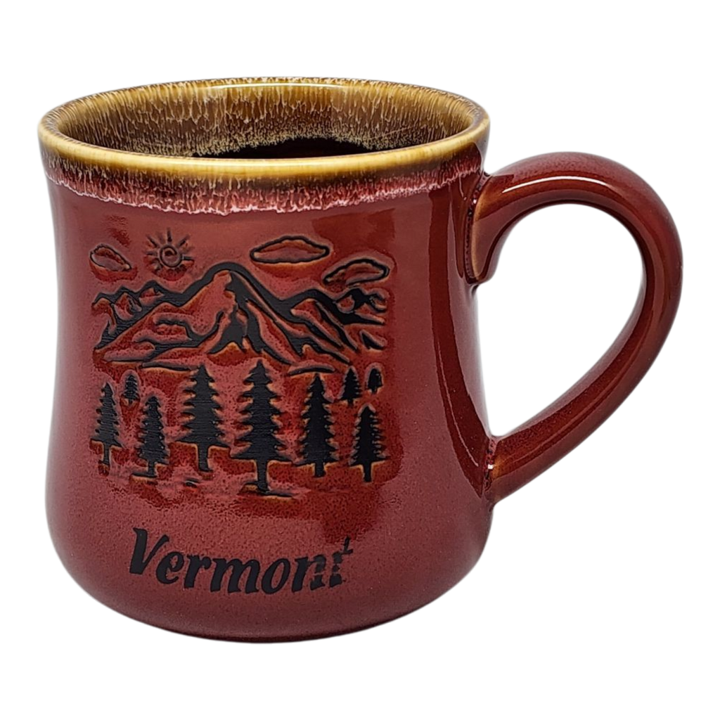 Vermont Green Mountains Mug - Brick