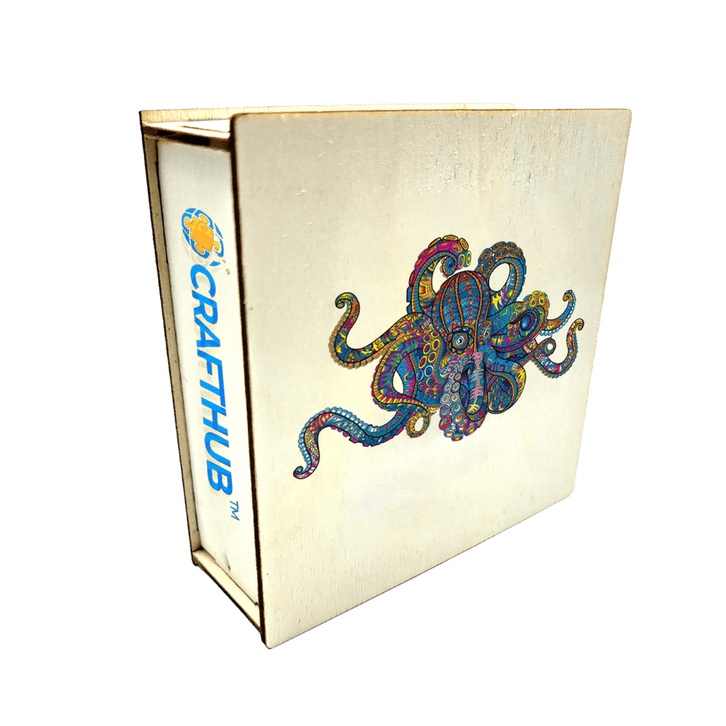 Colorful Octopus - Wooden Jigsaw Puzzle